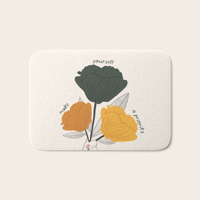 Make Yourself a Priority Bath Mat Gallery Image 1