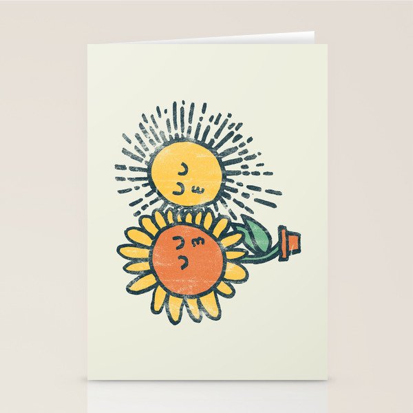 Sun Kissed sunflower Stationery Card Gallery Image 1