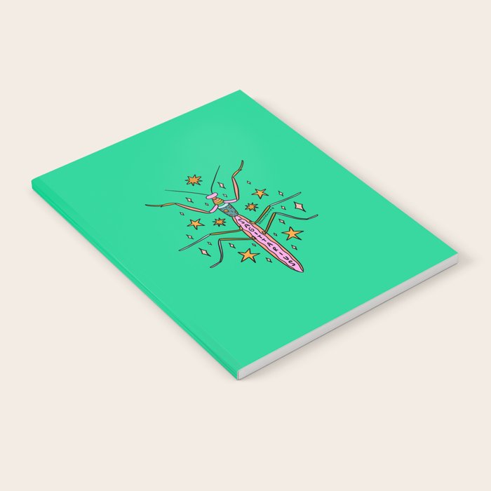 Sagittarius Praying Mantis Notebook Gallery Image 1