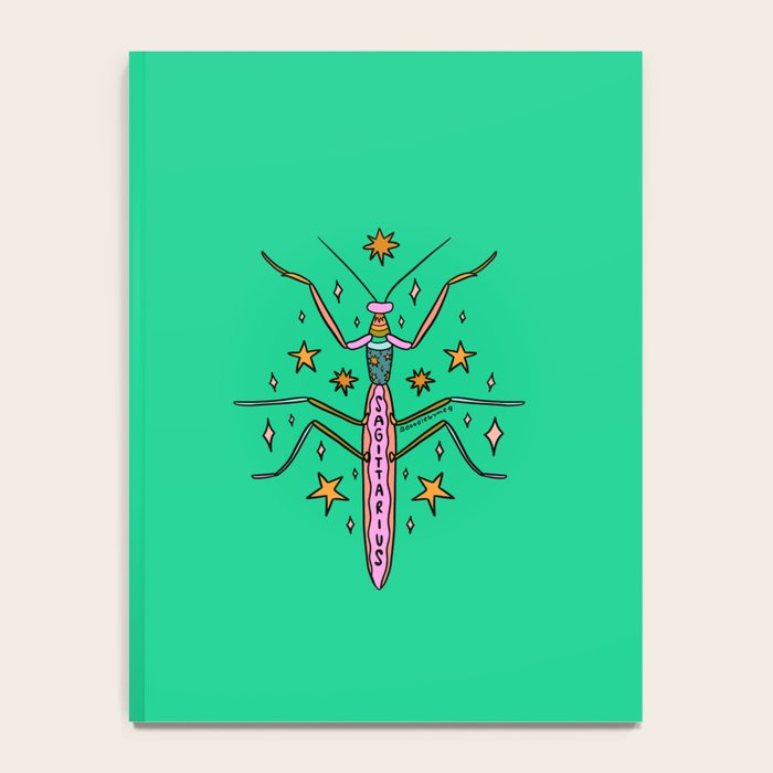 Sagittarius Praying Mantis Notebook Gallery Image 4