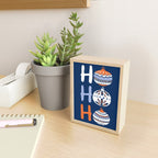 HoHoHo Cheerful little Christmas Illustration blue Mini Art Print Gallery Image 2