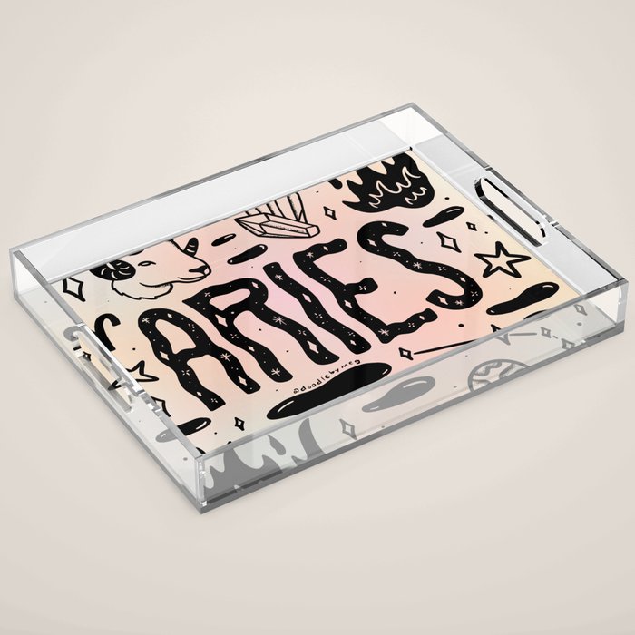 Celestial Aries Acrylic Tray Gallery Image 1