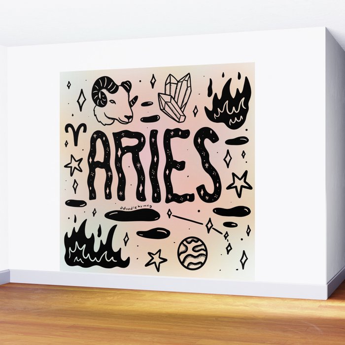 Celestial Aries Wall Mural Gallery Image 2