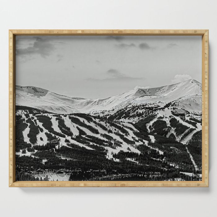 Breckenridge Ski Resort Panorama Serving Tray Gallery Image 1