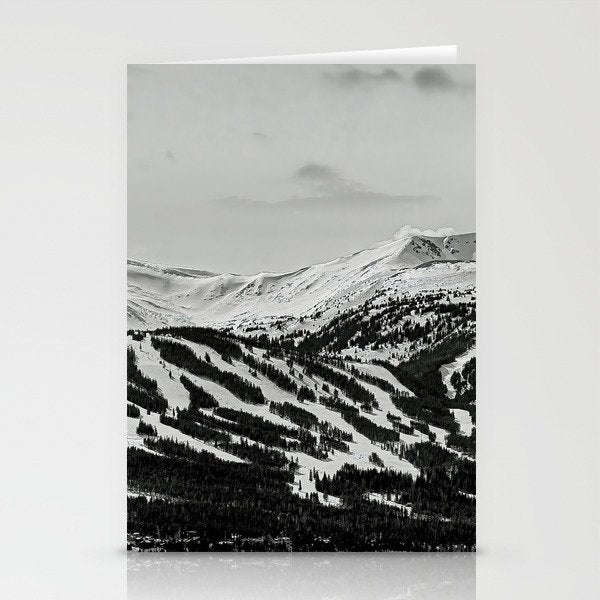 Breckenridge Ski Resort Panorama Stationery Card Gallery Image 2