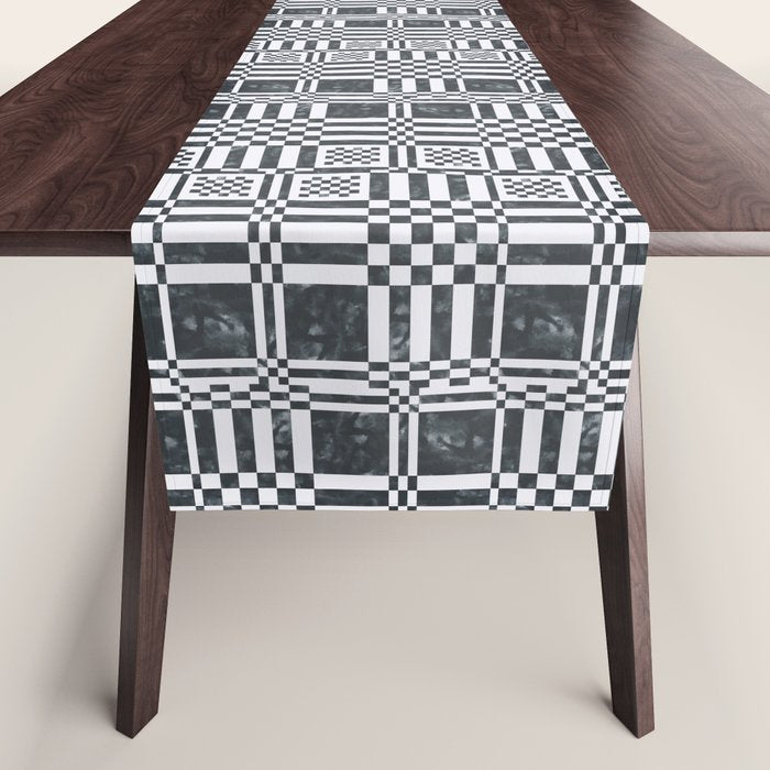 Structured Lines Grid Table Runner Gallery Image 1