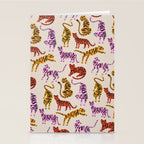 Tiger Collection - Pink & Yellow Palette Stationery Card Gallery Image 2