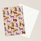 Tiger Collection - Pink & Yellow Palette Stationery Card Gallery Image 2