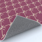 Bows & Ribbons Pattern XXXIII Plum Purple Rug Gallery Image 4