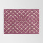 Bows & Ribbons Pattern XXXIII Plum Purple Rug Gallery Image 2