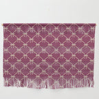 Bows & Ribbons Pattern XXXIII Plum Purple Wall Hanging Gallery Image 1