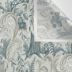 Fairytale Forest Raccoons - charming blue Wall Tapestry Gallery Image 3