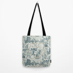 Fairytale Forest Raccoons - charming blue Tote Bag Gallery Image 2