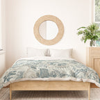 Fairytale Forest Raccoons - charming blue Duvet Cover Gallery Image 3