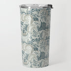 Fairytale Forest Raccoons - charming blue Travel Mug Gallery Image 2