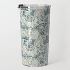 Fairytale Forest Raccoons - charming blue Travel Mug Gallery Image 3