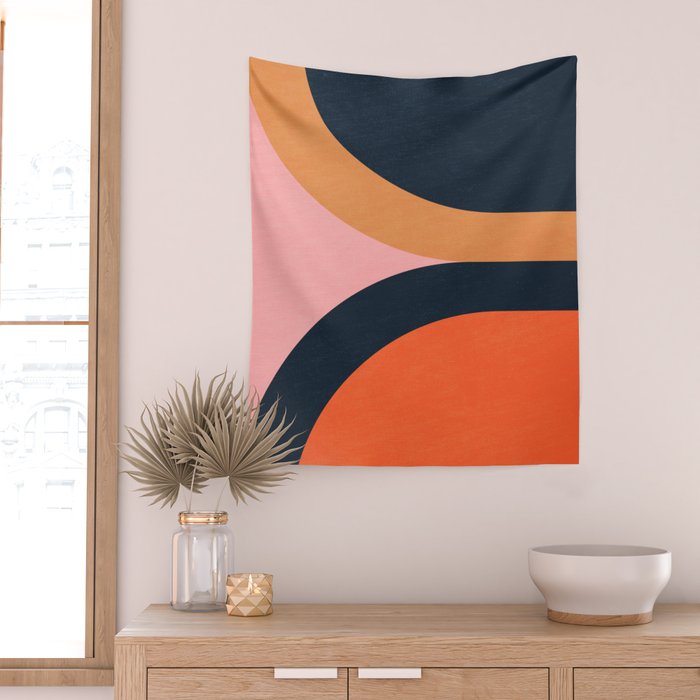 Mallorca: Bauhaus Abstraction 02 Wall Tapestry Gallery Image 2