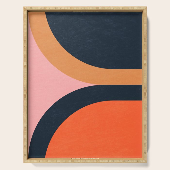 Mallorca: Bauhaus Abstraction 02 Serving Tray Gallery Image 1