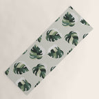 Cat and Plant Pattern 3 Yoga Mat Gallery Image 1