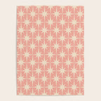 Atomic Age 1950s Retro Starburst Pattern in Cream and Blush Pink  Poster Gallery Image 4