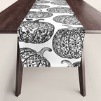 Lace Pumpkin Halloween Pattern Needle Bobbin Crochet Thread Table Runner Gallery Image 1