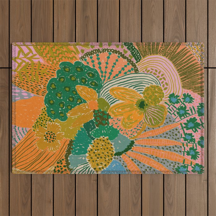 In Bloom #2 Outdoor Rug Gallery Image 1