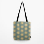 Boho Summer Sun Pattern XVI Neutral Earthy Sage Yellow Tote Bag Gallery Image 2