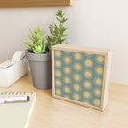 Boho Summer Sun Pattern XVI Neutral Earthy Sage Yellow Mini Art Print Gallery Image 2