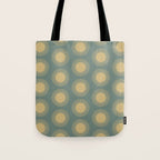Boho Summer Sun Pattern XVI Neutral Earthy Sage Yellow Tote Bag Gallery Image 1