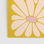 Big Daisy - Groovy Flower - Yellow, Pink and Off-white Poster Gallery Image 3