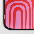 Preppy Pink and Red Abstract Confaab Pattern Laptop Sleeve Gallery Image 3
