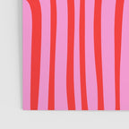 Preppy Pink and Red Abstract Confaab Pattern Poster Gallery Image 3