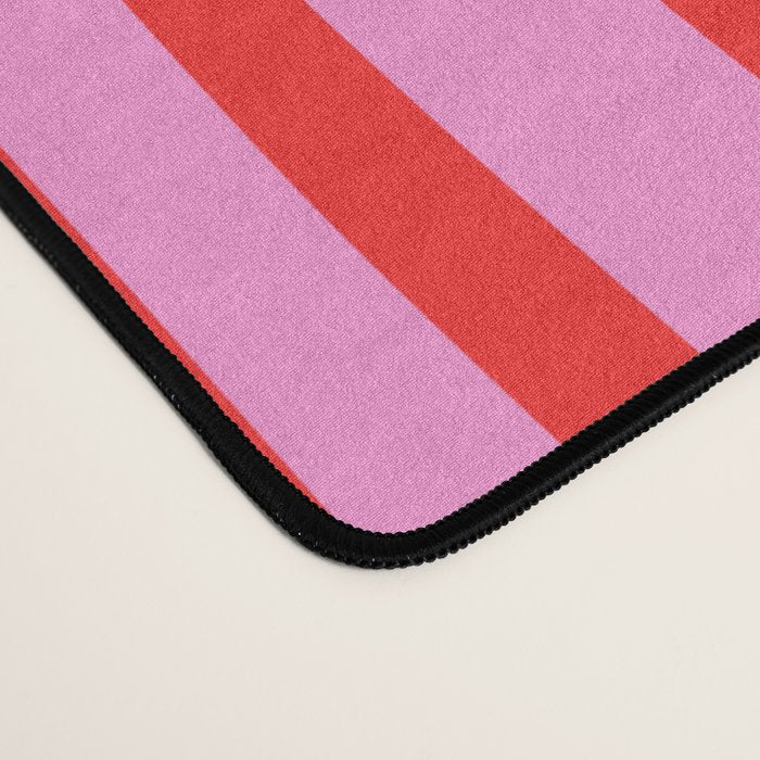 Preppy Pink and Red Abstract Confaab Pattern Desk Mat Gallery Image 4