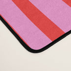 Preppy Pink and Red Abstract Confaab Pattern Desk Mat Gallery Image 4