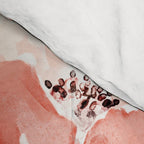 Pink & White Roses On Black Background Watercolor Painting Floral Pattern Comforter Gallery Image 4