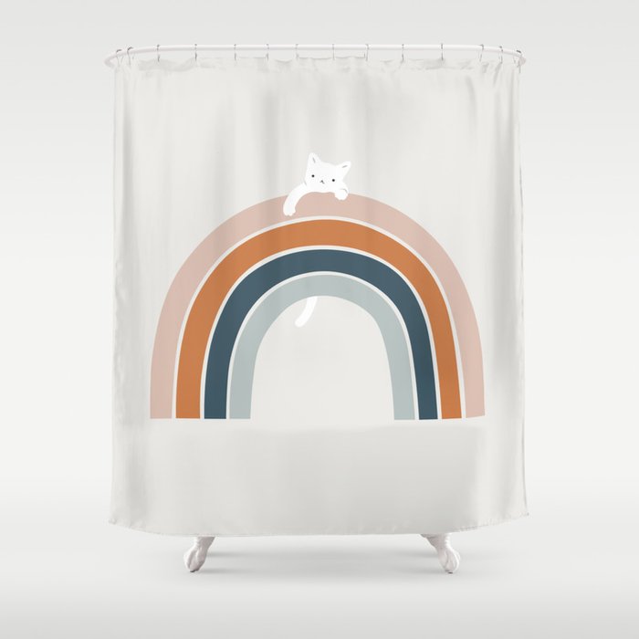 Cat Landscape 151 Shower Curtain Gallery Image 1