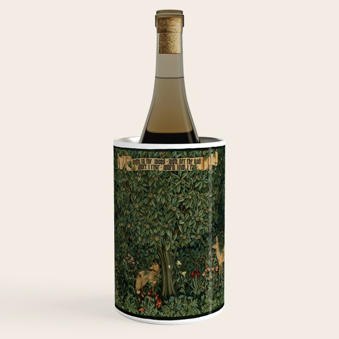 William Morris Forest Rabbits and Foxglove Greenery  Wine Chiller Gallery Image 1