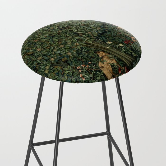 William Morris Forest Rabbits and Foxglove Greenery  Stool Gallery Image 2