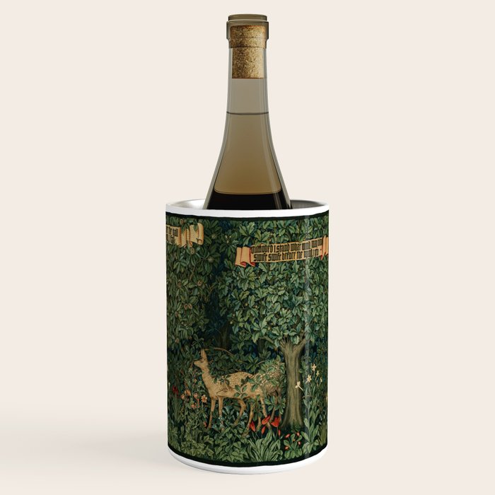 William Morris Forest Rabbits and Foxglove Greenery  Wine Chiller Gallery Image 3
