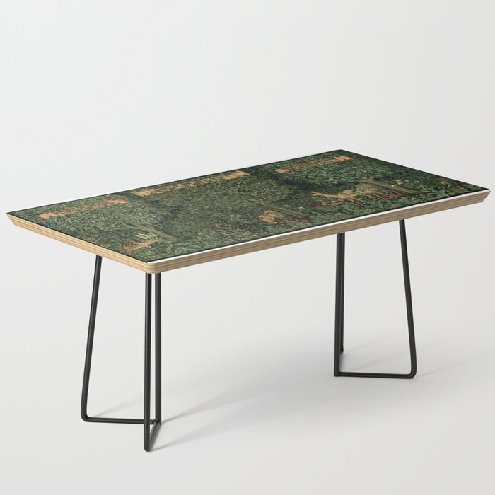 William Morris Forest Rabbits and Foxglove Greenery  Coffee Table Gallery Image 1