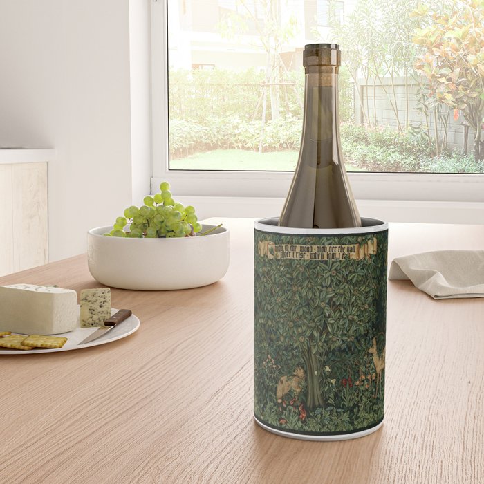 William Morris Forest Rabbits and Foxglove Greenery  Wine Chiller Gallery Image 4
