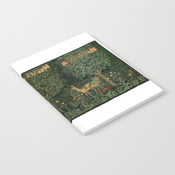 William Morris Forest Rabbits and Foxglove Greenery  Notebook Gallery Image 2