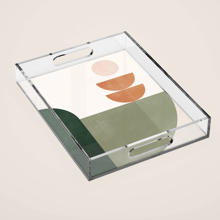 Minimal Geometric Shapes 174 Acrylic Tray Gallery Image 1