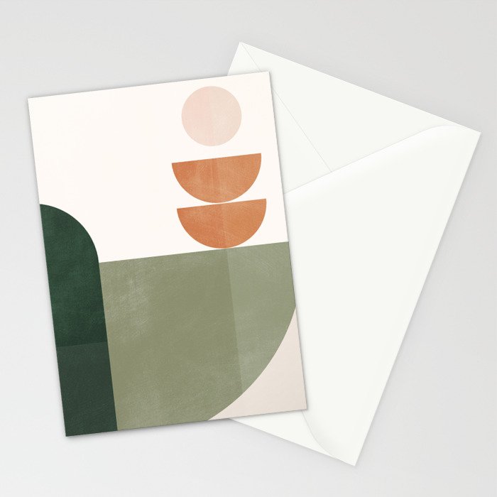Minimal Geometric Shapes 174 Stationery Card Gallery Image 2