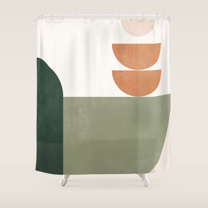 Minimal Geometric Shapes 174 Shower Curtain Gallery Image 1