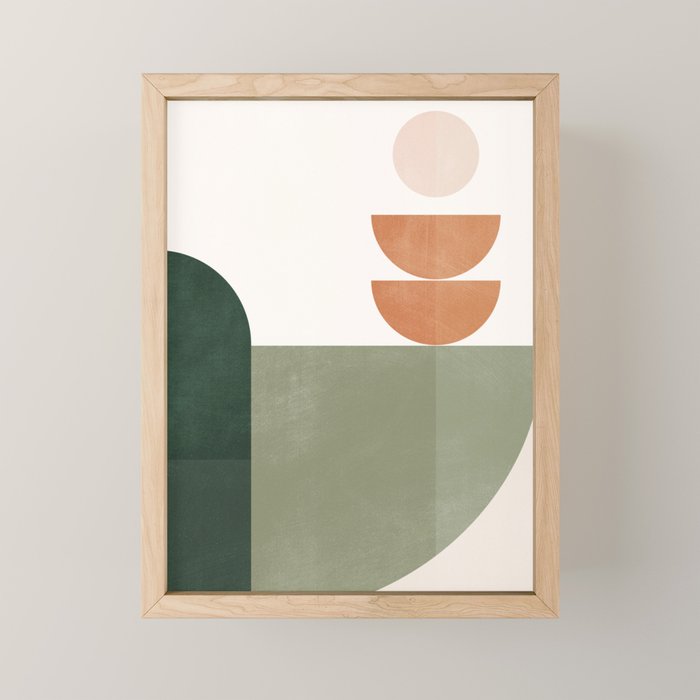 Minimal Geometric Shapes 174 Mini Art Print Gallery Image 1
