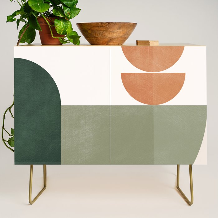 Minimal Geometric Shapes 174 Credenza Gallery Image 1
