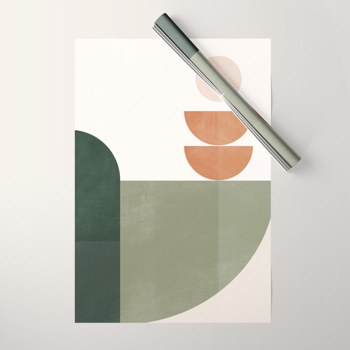 Minimal Geometric Shapes 174 Wrapping Paper Gallery Image 1