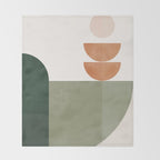 Minimal Geometric Shapes 174 Throw Blanket Gallery Image 2