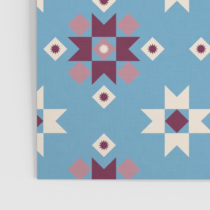 Modern quilt - blue Poster Gallery Image 3
